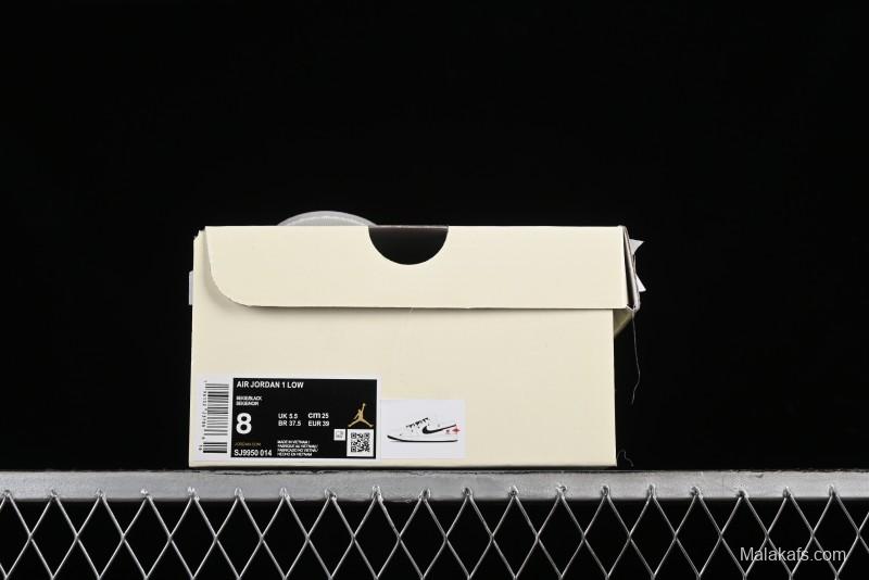 Nike Air Jordan 1 Low AJ1 Retro Basketball Shoes Comme des Garcons Collaboration - SJ9950-014