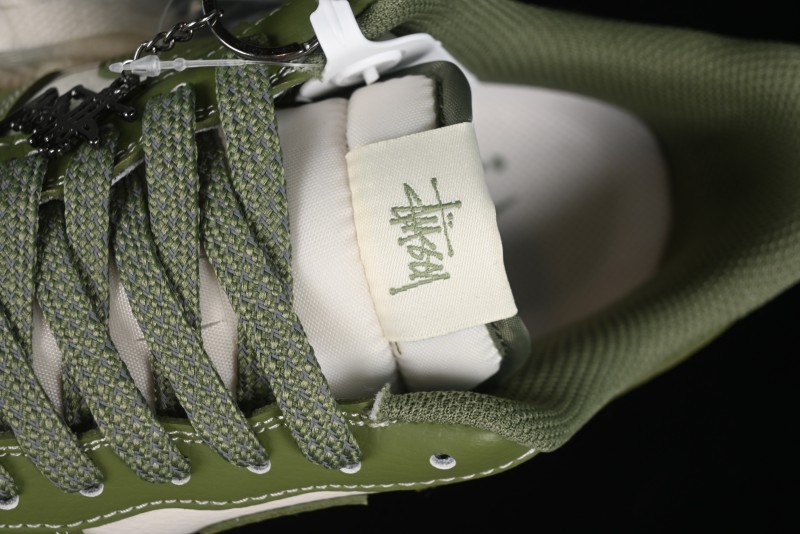 Nike Air Force 1 '07 Low Stussy Collaboration - Lotus Green Low-Top Casual Sneakers - BB5353-515