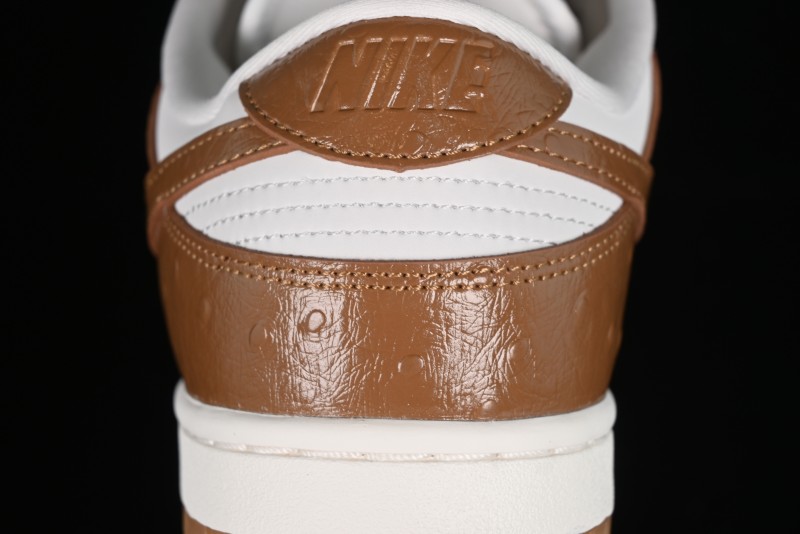 Nike Dunk Low LX SB Casual Skate Shoes in Brown Ostrich - FJ2260-001