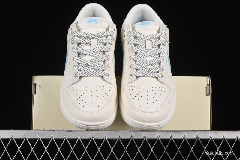 Nike SB Dunk Low Stussy Anniversary Custom Low-Top Casual Skate Shoes - SJ2068-281