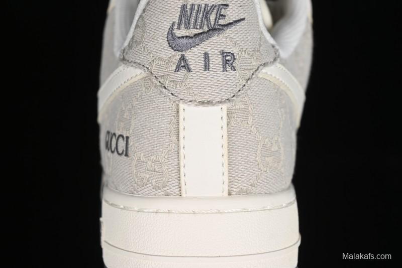 Nike Air Force 1 '07 Low Gucci Collaboration - Ash Grey Low-Top Casual Sneakers BB9577-102