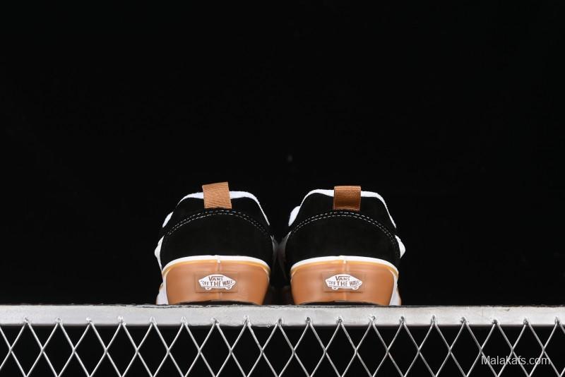Vans Knu Skool Low Top Retro Casual Vulcanized Skate Shoes with Chunky Tongue - VN0009QCCJI