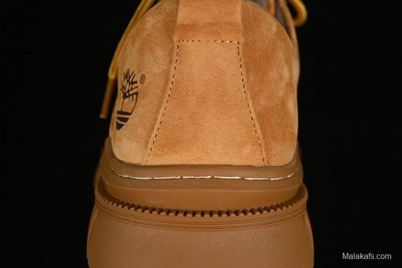 Timberland Low-Top Casual Shoes for Men - 24SS Autumn Collection with Oil-Resistant Italian Leather & Anti-Slip Rubber Outsole - TB73535YELLOW