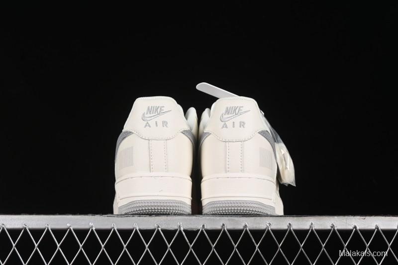 Nike Air Force 1 '07 Low QR Code Light Grey Starry Casual Sneakers - CU1836-963