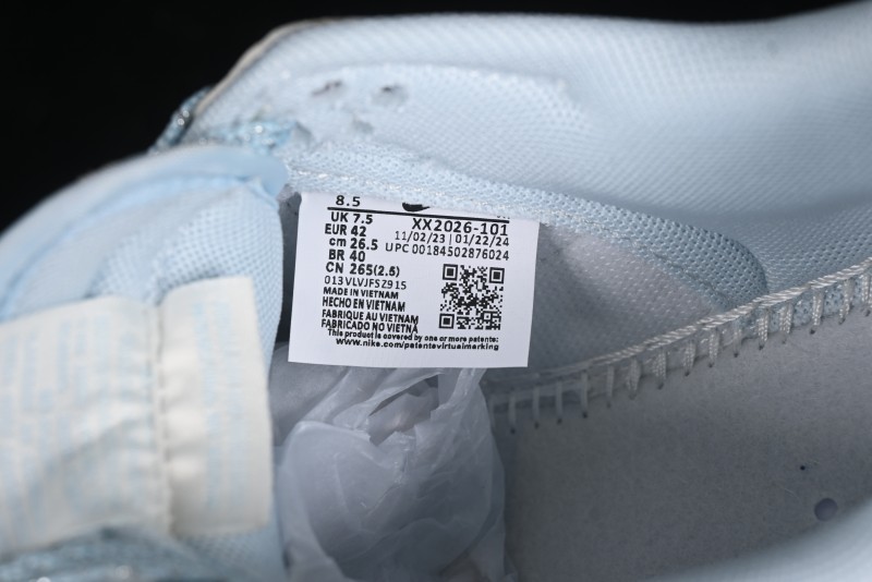 Nike SB Dunk Low Stussy Collaboration - Double Swoosh Ice Blue Anniversary Custom Low-Top Casual Skate Shoes - XX2026-101