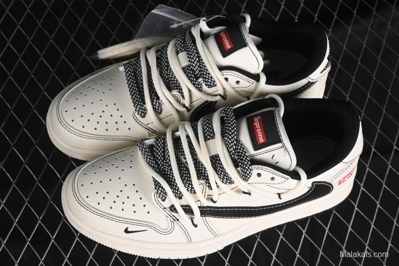 Nike Travis Scott x Fragment Design x Air Jordan 1 Low OG SP AJ1 Supreme Collaboration - SJ0086-134