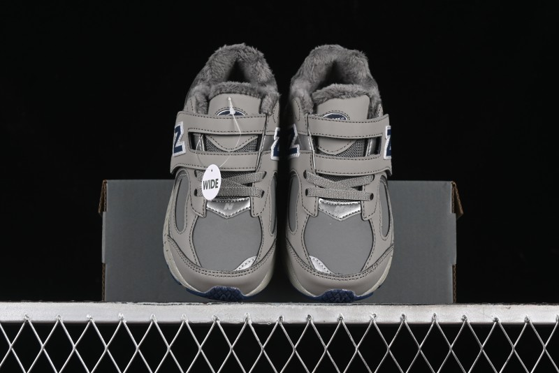 New Balance 2002R Series Hook & Loop Kids Shoes with Fleece Lining - PV2002RA
