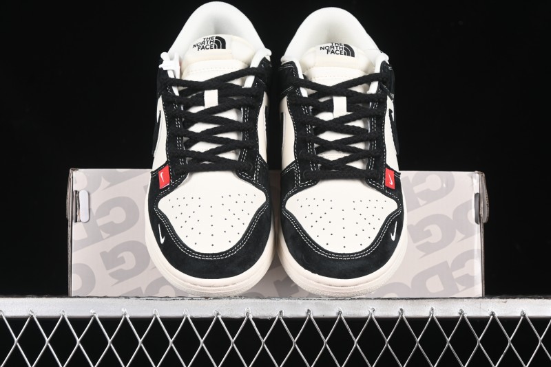 Nike SB Dunk Low The North Face Collaboration - Black Pig Eight Black Hook Anniversary High-End Custom Low-Top Casual Sneakers - SJ1089-011