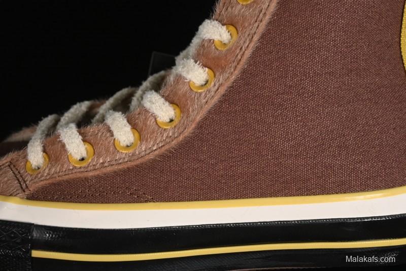 Converse Zoo Happy Pets Series High-Top Fleece-Lined Casual Sneakers with Animal-Themed Design - A12767C