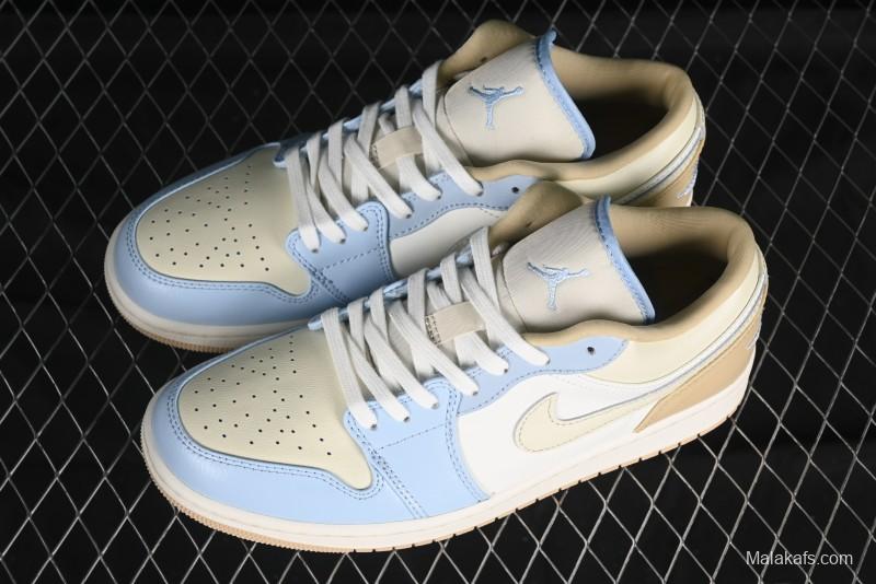 Nike Air Jordan 1 Low OG AJ1 White Brown Low Top Casual Basketball Shoes - HQ4186-111