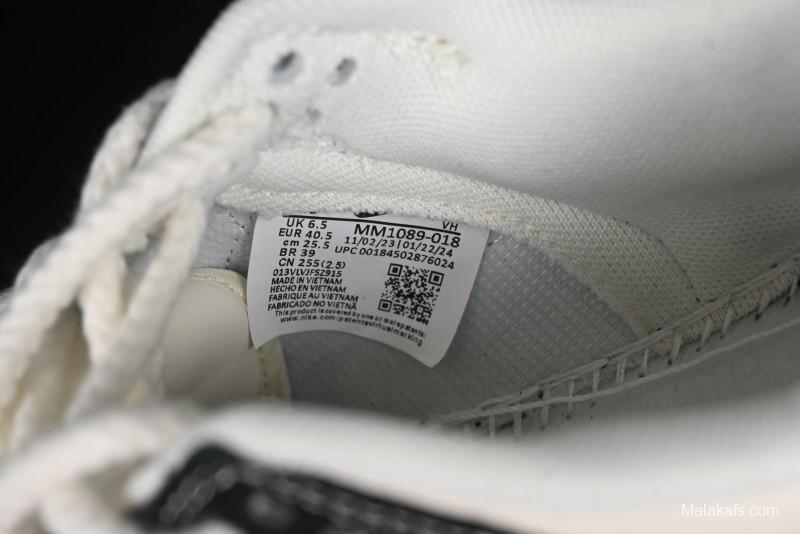 Nike SB Dunk Low Stussy Collaboration - Black White Marking Line Anniversary High-End Custom Low-Top Casual Sneakers - BB9898-008