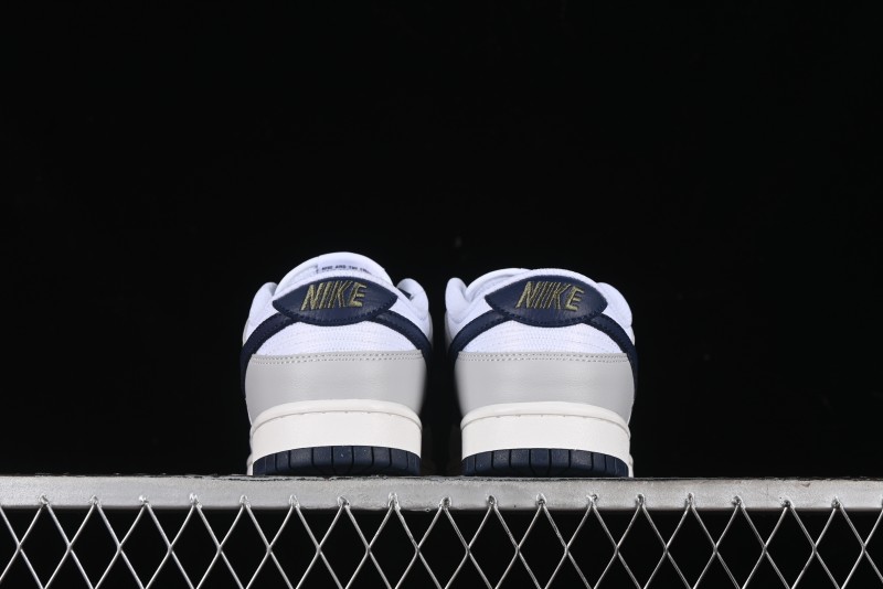 Nike Dunk Low SB Casual Sneakers in Photon Dust and White with Obsidian Accents - HF4299-001