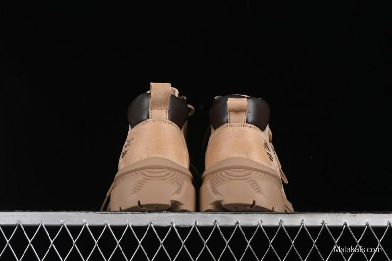 Timberland Outdoor Mid-Top Casual Martin Boots with Premium Suede Leather and Anti-Odor Insole - TB10059SAND