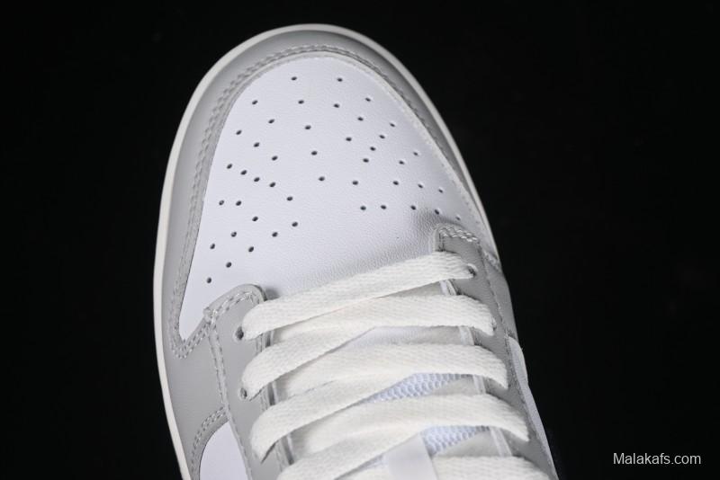 Nike Dunk Low SB Casual Sneakers in Photon Dust and White with Obsidian Accents - HF4299-001