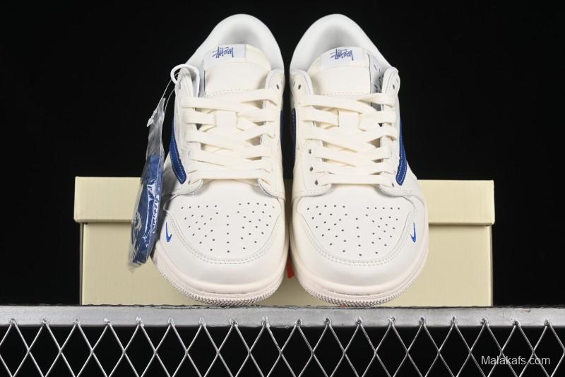 Nike Travis Scott x Fragment Design x Air Jordan 1 Low OG SP AJ1 Retro Sneakers - SJ2068-117