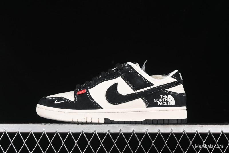 Nike SB Dunk Low The North Face Collaboration - Black Pig Eight Black Hook Anniversary High-End Custom Low-Top Casual Sneakers - SJ1089-011