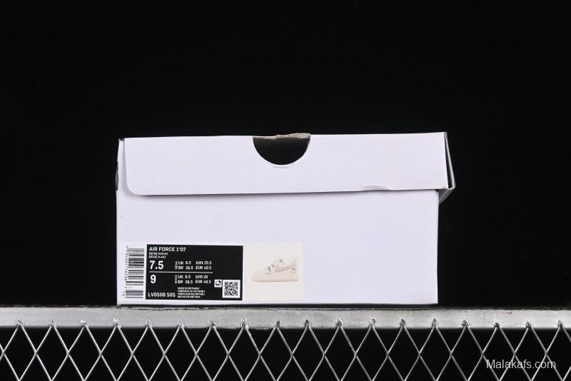 Nike Air Force 1 Low x Capybara "Pearl Girl" Casual Sneakers with Lace-Up Design - LV0506-505