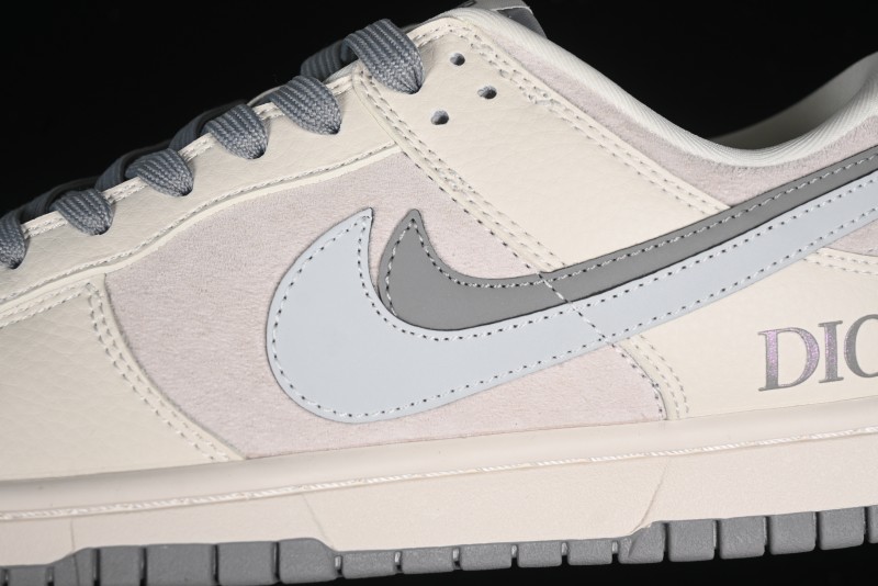 Nike SB Dunk Low Dior Collection - Beige Grey Blue Hook Anniversary High-End Custom Low-Top Casual Sneakers - XD6188-042