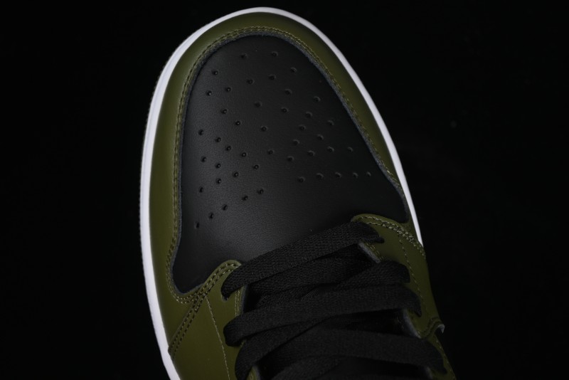 Nike Air Jordan 1 Mid AJ1 Army Green Mid-Top Casual Sneakers - DQ8426-092