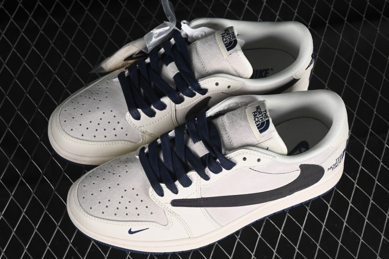 Nike Travis Scott x Fragment Design x Air Jordan 1 Low OG SP AJ1 Low Top Casual Sneakers - XY2688-110