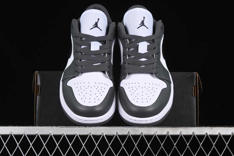 Nike Air Jordan 1 Low Iron Grey Casual Sneakers - 553558-152
