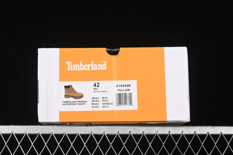 Timberland Classic Outdoor Casual Yellow Boots A18069BYELLOW