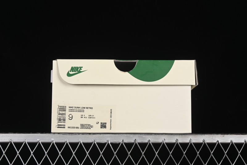 Nike SB Dunk Low Champion Collaboration - Blue Swoosh Anniversary Custom Low-Top Casual Skate Shoes - KK1333-001
