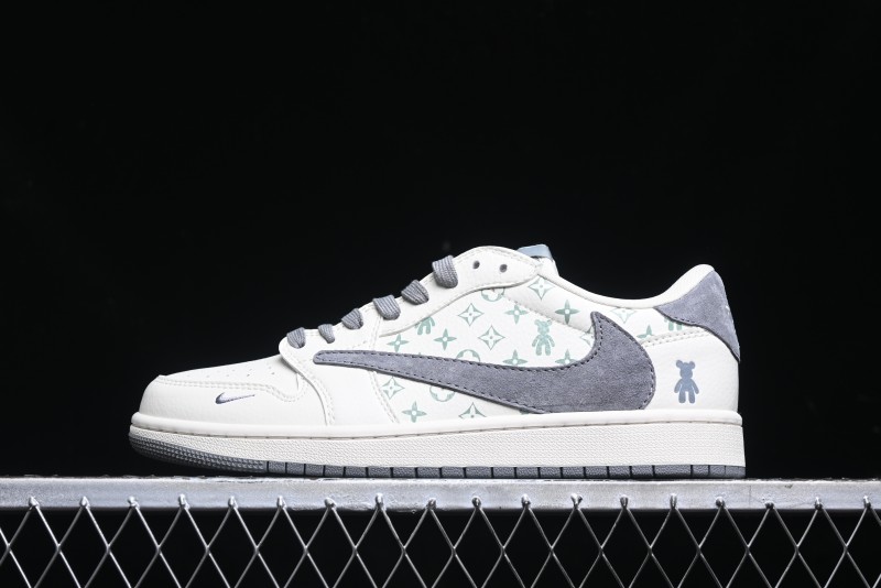 Nike Travis Scott x Fragment Design x Air Jordan 1 Low OG SP AJ1 Sneakers - SJ2068-111