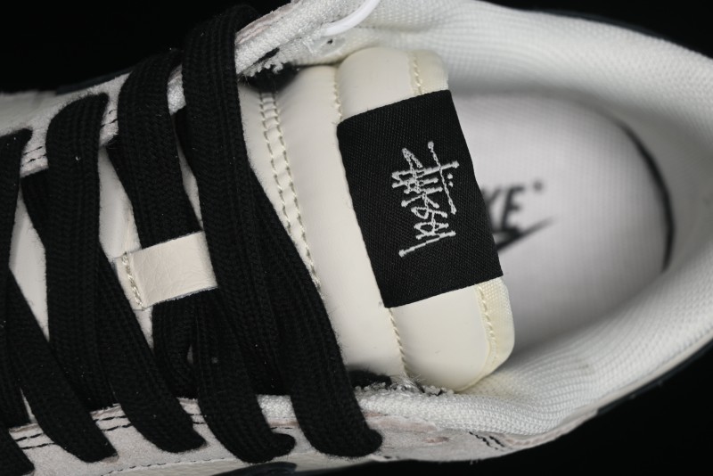 Nike SB Dunk Low Stussy Collaboration - Embroidered Black Swoosh Anniversary High-End Custom Low-Top Casual Sneakers - MM1089-031