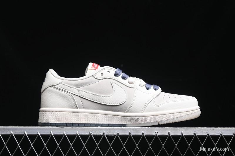 Nike Travis Scott x Fragment Design x Air Jordan 1 Low OG SP AJ1 Sup Collaboration - BB7518-001