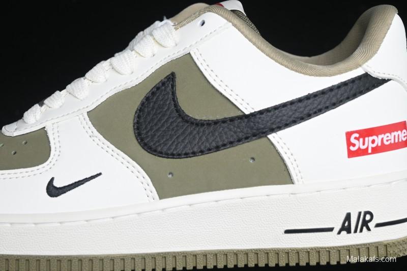 Nike Air Force 1 '07 Low Supreme Casual Sneakers in Military Green - CH6336-508