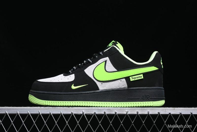 Nike Air Force 1 '07 Low Supreme Collaboration - Night Glow Low-Top Casual Sneakers - DF0188-009
