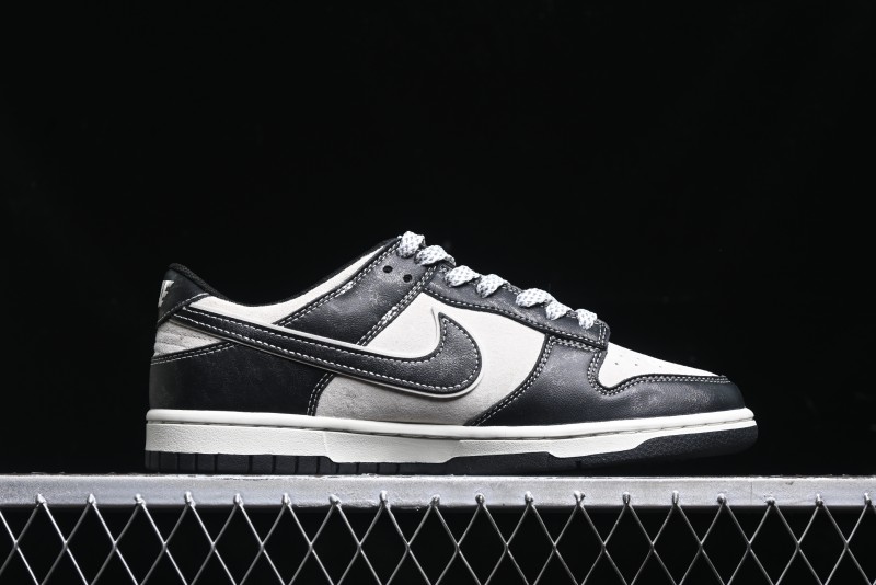 Nike SB Dunk Low The North Face Series - High Gloss Black Swoosh Anniversary Custom Low-Top Casual Skate Shoes - DJ2024-047