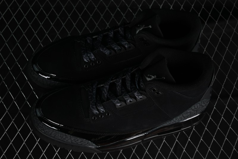 Nike Air Jordan 3 Retro Basketball Shoes Midnight Black - CT8532-001