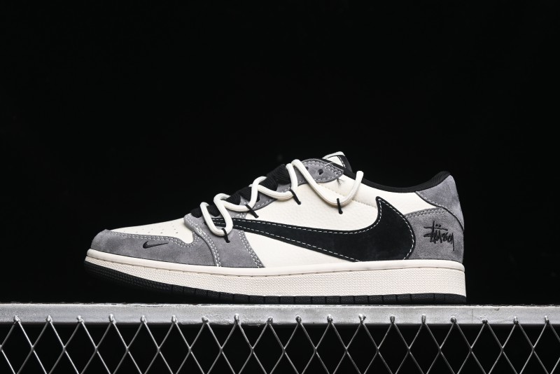 Nike Air Jordan 1 Low OG SP Travis Scott x Fragment Design Collaboration Sneakers - SJ0086-141