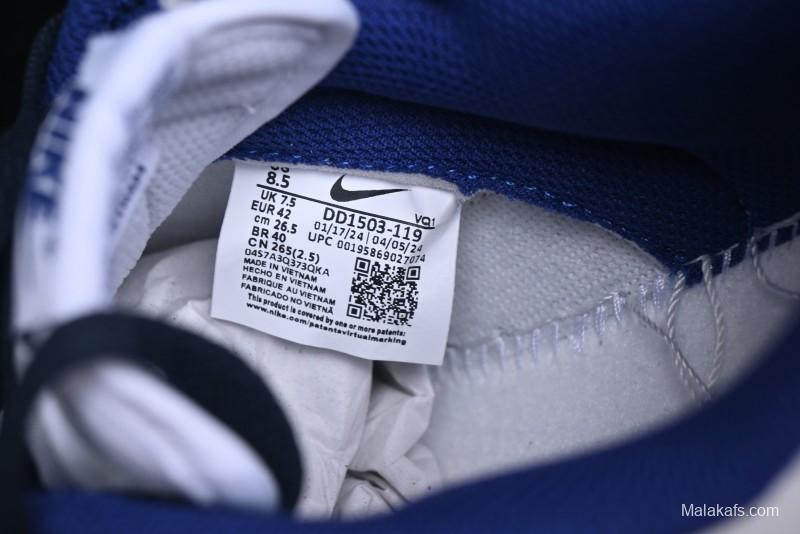 Nike Dunk Low High Street Minimalist Blue Panda Retro Low-Top Casual Sneakers - DD1503-119