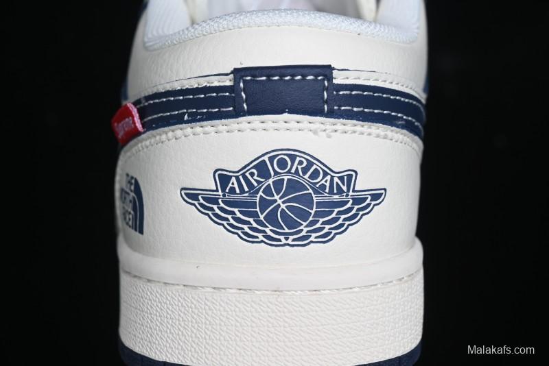 Nike Air Jordan 1 Low Supreme x The North Face Retro Basketball Shoes - XX3318-188