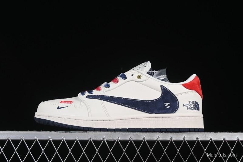 Nike Travis Scott x Fragment Design x Air Jordan 1 Low OG SP AJ1 Low Top Casual Sneakers - FC1688-211