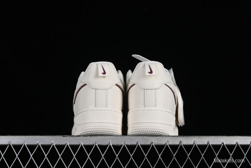 Nike Air Force 1 '07 Low Classic Burgundy Mini Swoosh Starry Sky Low-Top Casual Sneakers - MJ0319-025