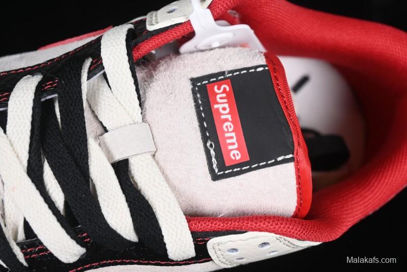 Nike SB Dunk Low Supreme Year of the Snake Limited Edition Red Black Snake Print Anniversary Custom Low-Top Casual Skate Shoes - XS1086-014