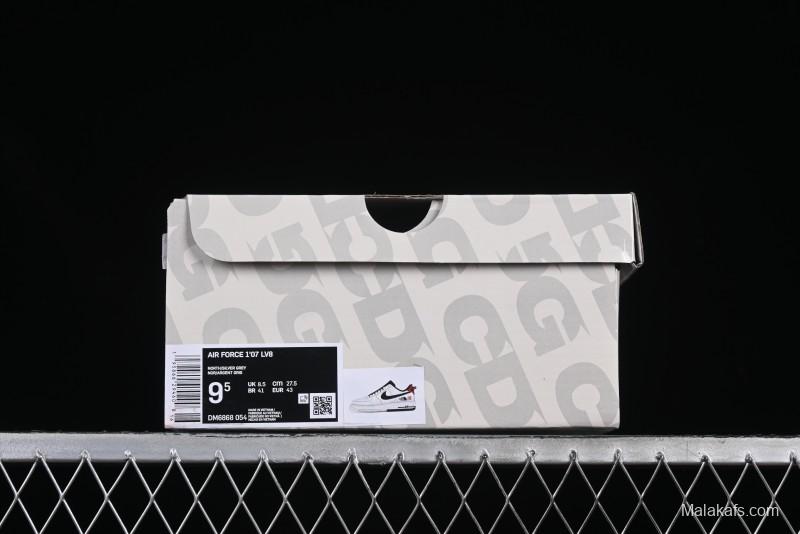 Nike Air Force 1 '07 Low North Face Edison Chen Collaboration White Silk Dual-Tone Casual Sneakers - DM6868-054