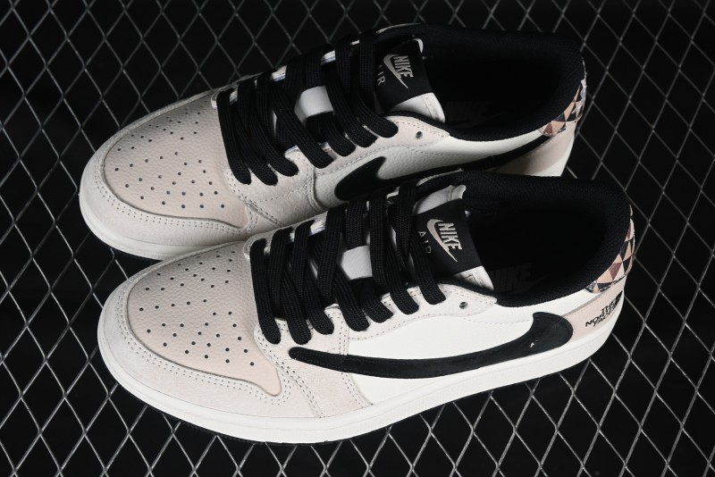 Nike Travis Scott x Fragment Design x Air Jordan 1 Low OG SP AJ1 Low Top Casual Sneakers - DM7866-102