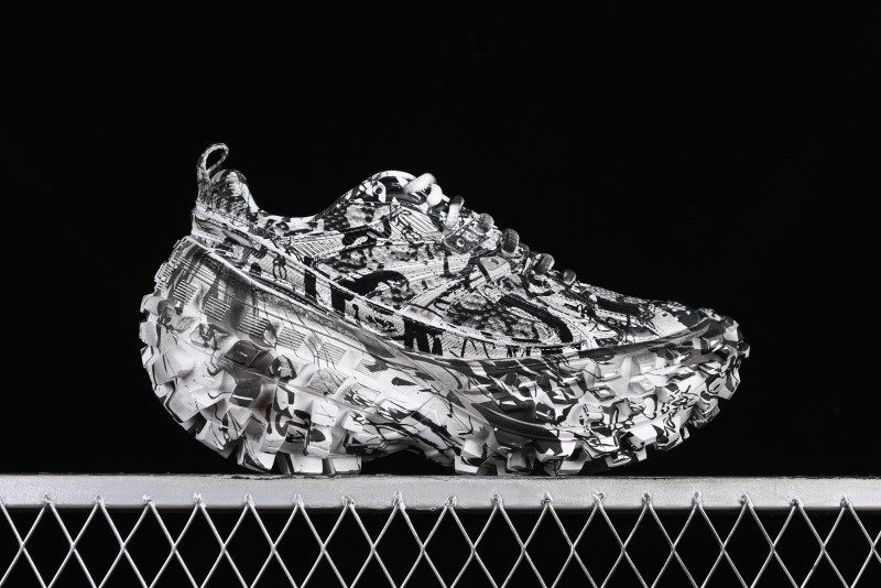 Balenciaga Defender Rubber Platform Sneakers Low-Top Tank Tread Tire Design Outdoor Casual Sports Running Shoes - W2RG19010