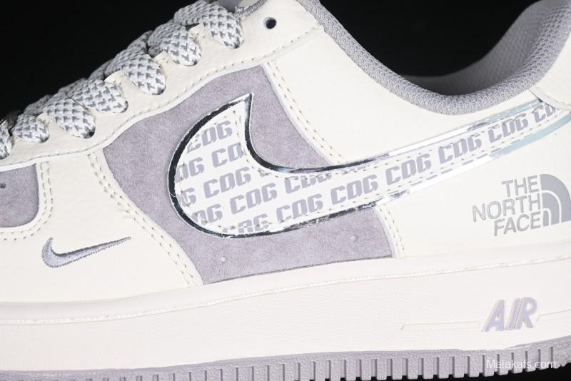 Nike Air Force 1 '07 Low The North Face x CDG Light Bone Swoosh Casual Sneakers - BB7518-014