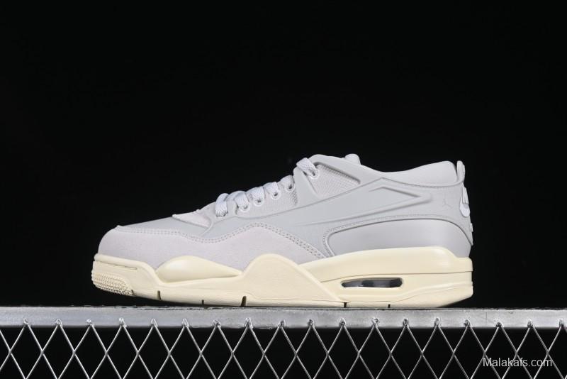 Nike Air Jordan 4 Remastered Sneakers with Textile Mesh Leather and Suede Upper - FQ7940-001