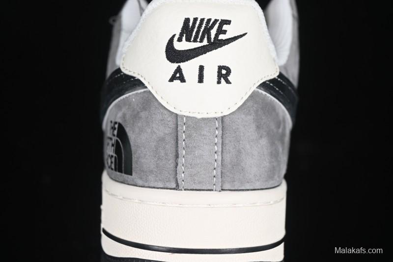 Nike Air Force 1'07 Low The North Face Collaboration Black Beige Grey Casual Sneakers - XZ6188-976