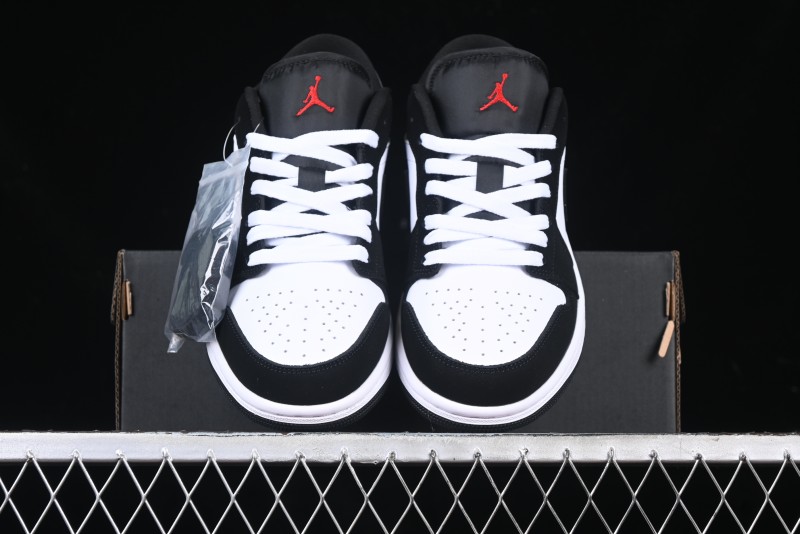 Nike Air Jordan 1 Low AJ1 Grey White Black Swoosh Casual Sneakers - HF3148-106