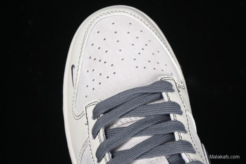 Nike SB Dunk Low Supreme Anniversary Customized Casual Skate Shoes with Double Mini Swoosh - XX3168-303