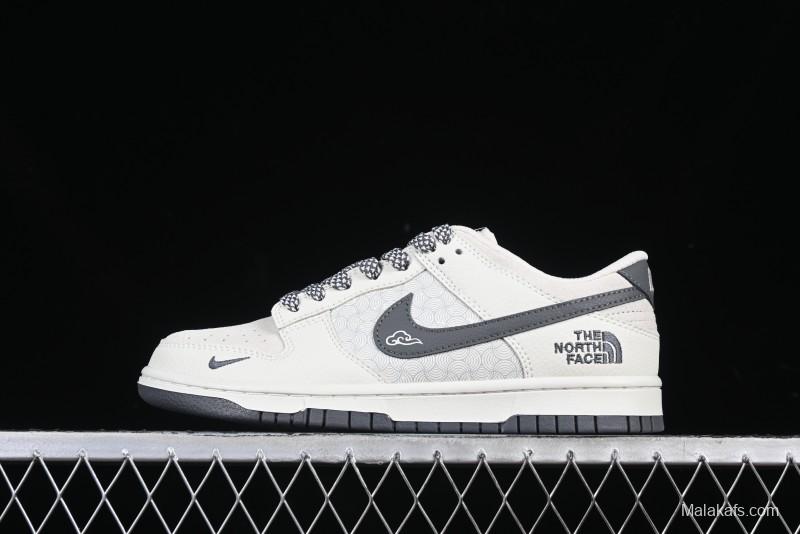 Nike SB Dunk Low The North Face Collaboration Beige Cloud Anniversary High-End Custom Low-Top Casual Skate Shoes - DJ2024-118