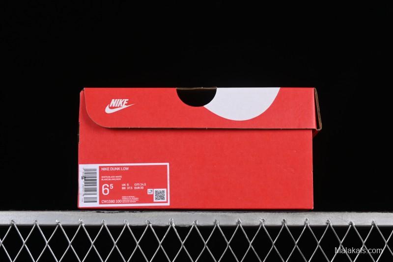 Nike Dunk Low Letter Panda Black Grey High Street Deconstructed SB Strap Low-top Casual Skate Shoes - CW1590-100